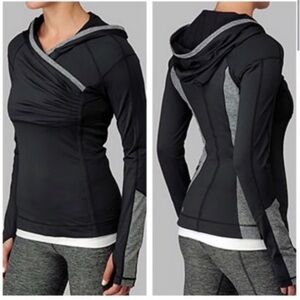 Lululemon run for your life cross train pullover hoodie reflective size 8-6